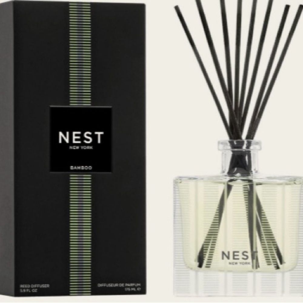 NEST Fragrances Bamboo Diffuser with Black and Green Design